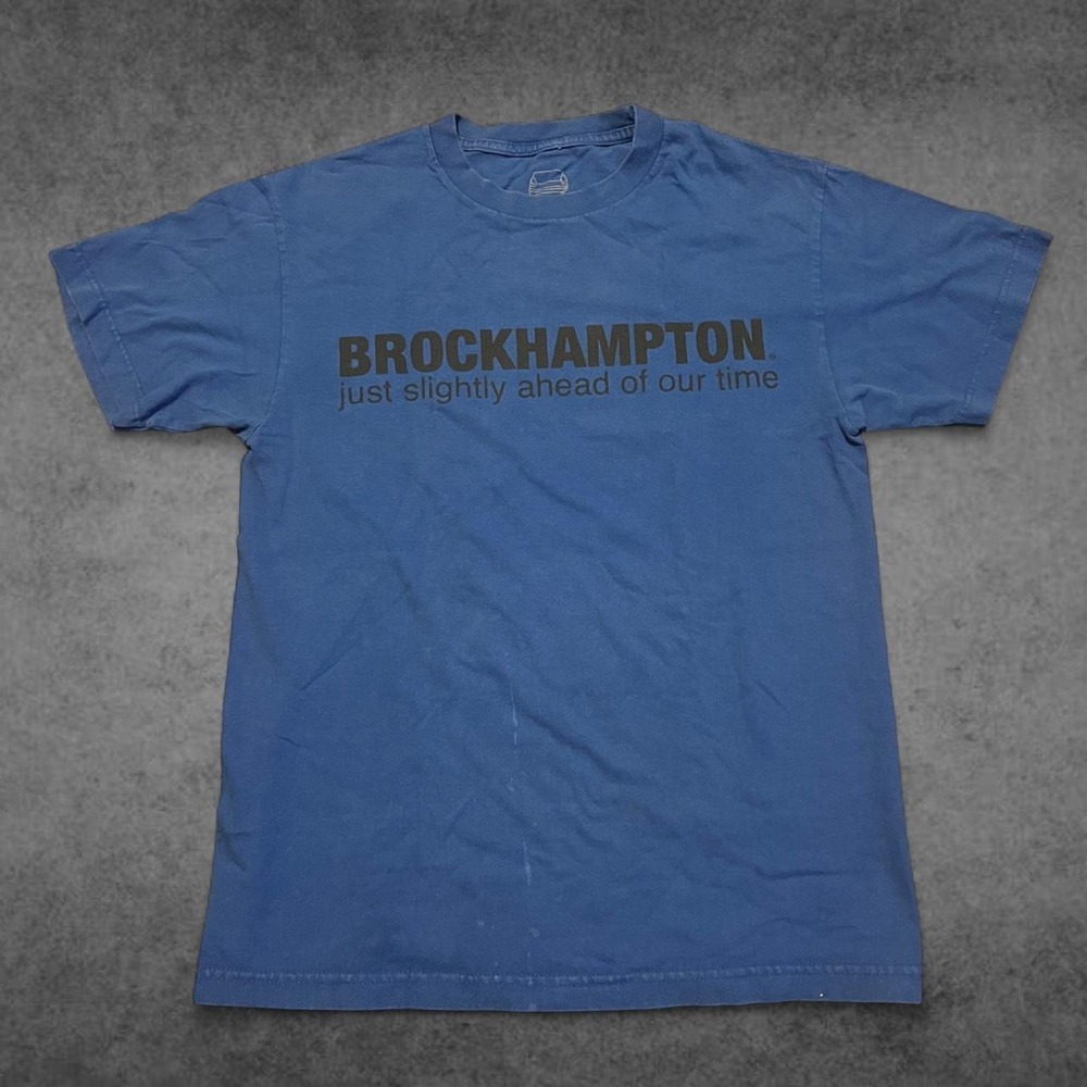 Brockhampton Life Is Brilliant Graphic Shirt Blue Mens Medium 2019 Streetwear